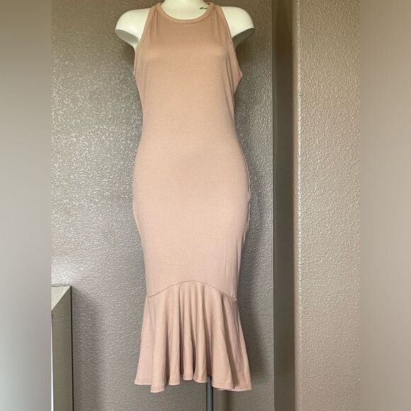 7 For All Mankind Dresses & Skirts - 7 for All Mankind Nude Ribbed Knit Tank Dress L new with tags see descri…